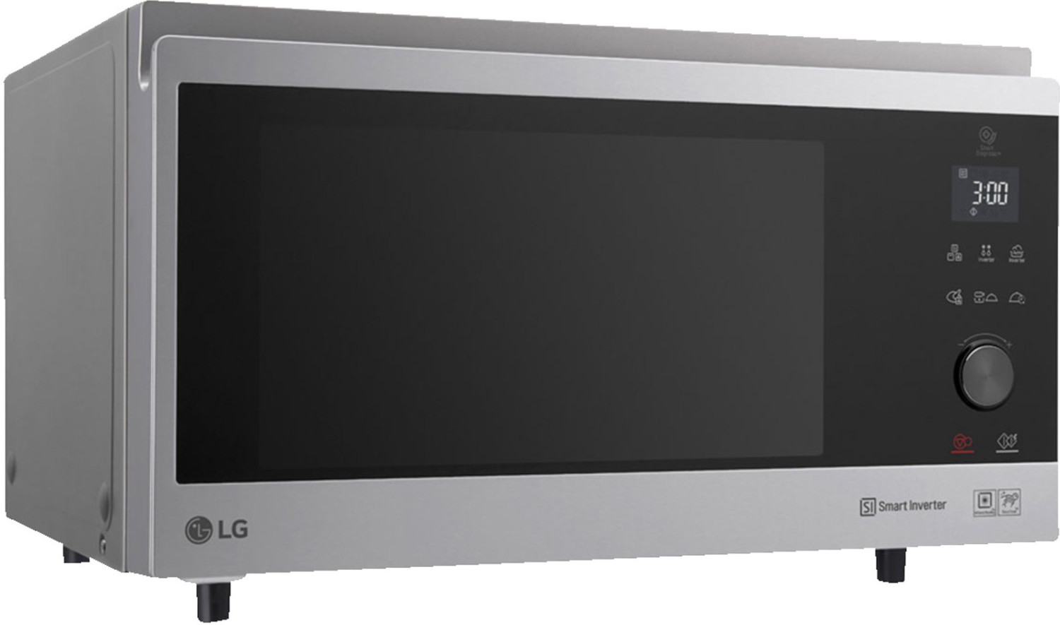 Image of LG MJ3965ACS forno a microonde Superficie piana Microonde con grill 39 L 1350 W Acciaio inossidabile