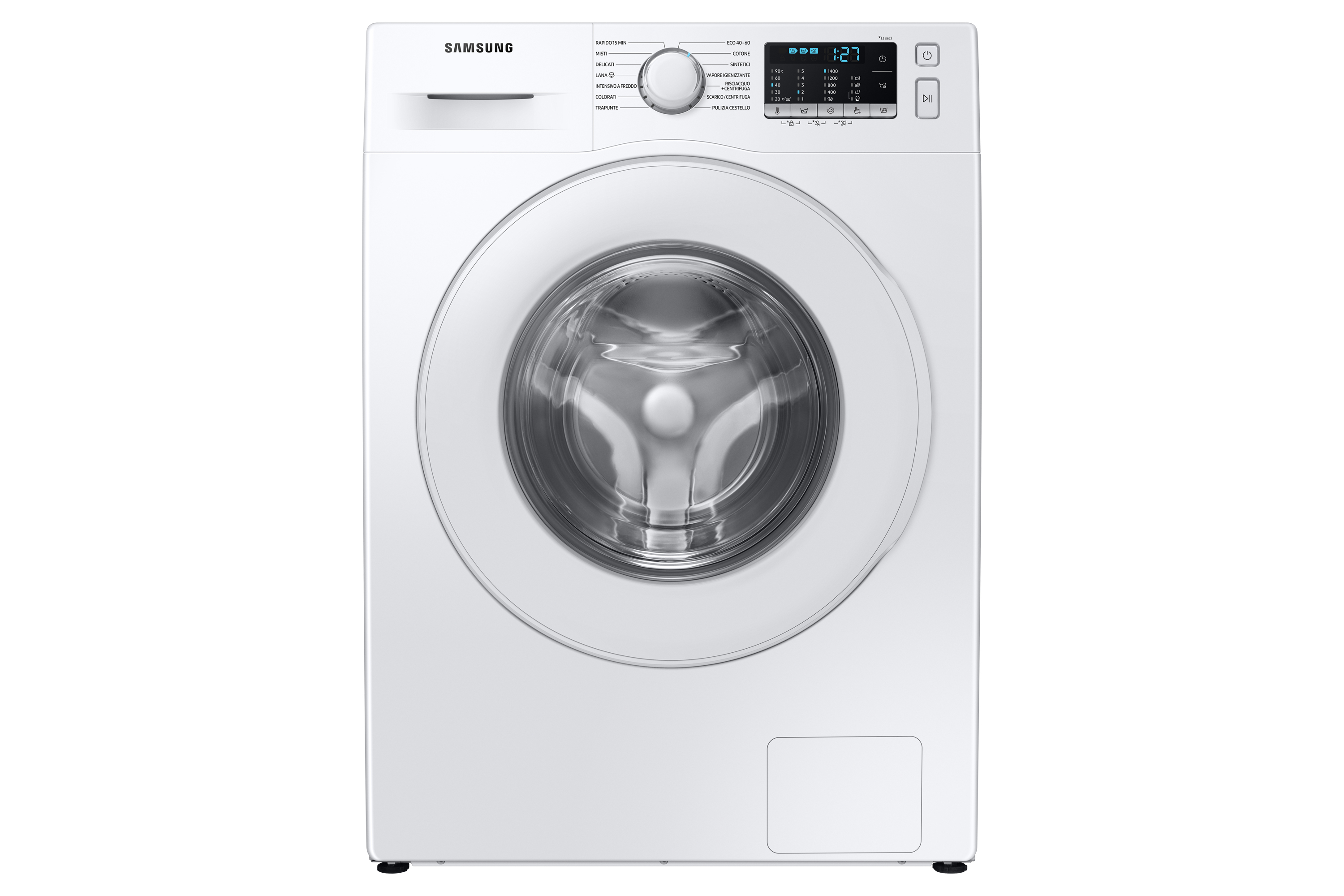Image of Samsung WW80TA046TE lavatrice Caricamento frontale 8 kg 1400 Giri/min Bianco