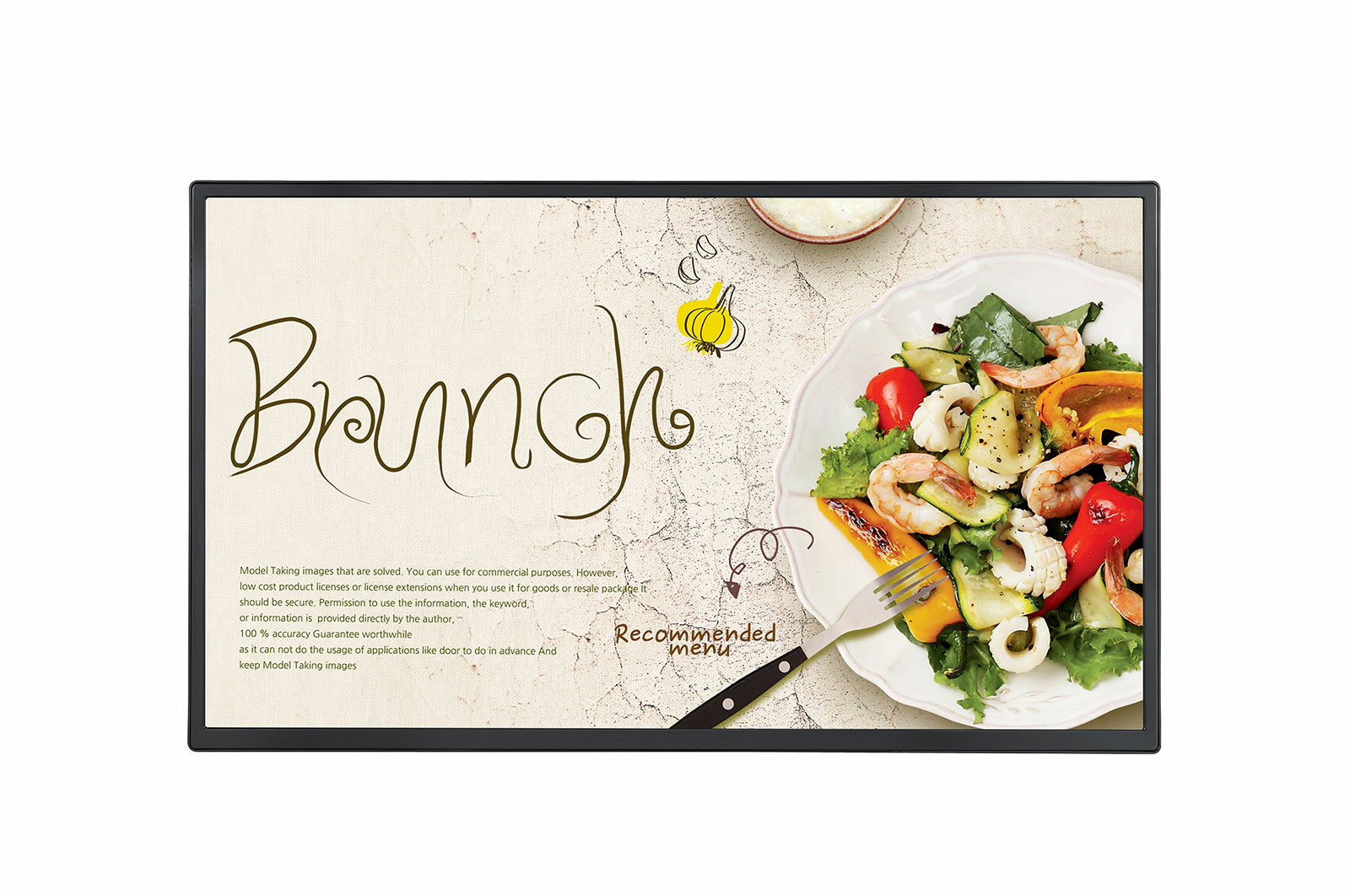 LG 32SM5J-B visualizzatore di messaggi Pannello