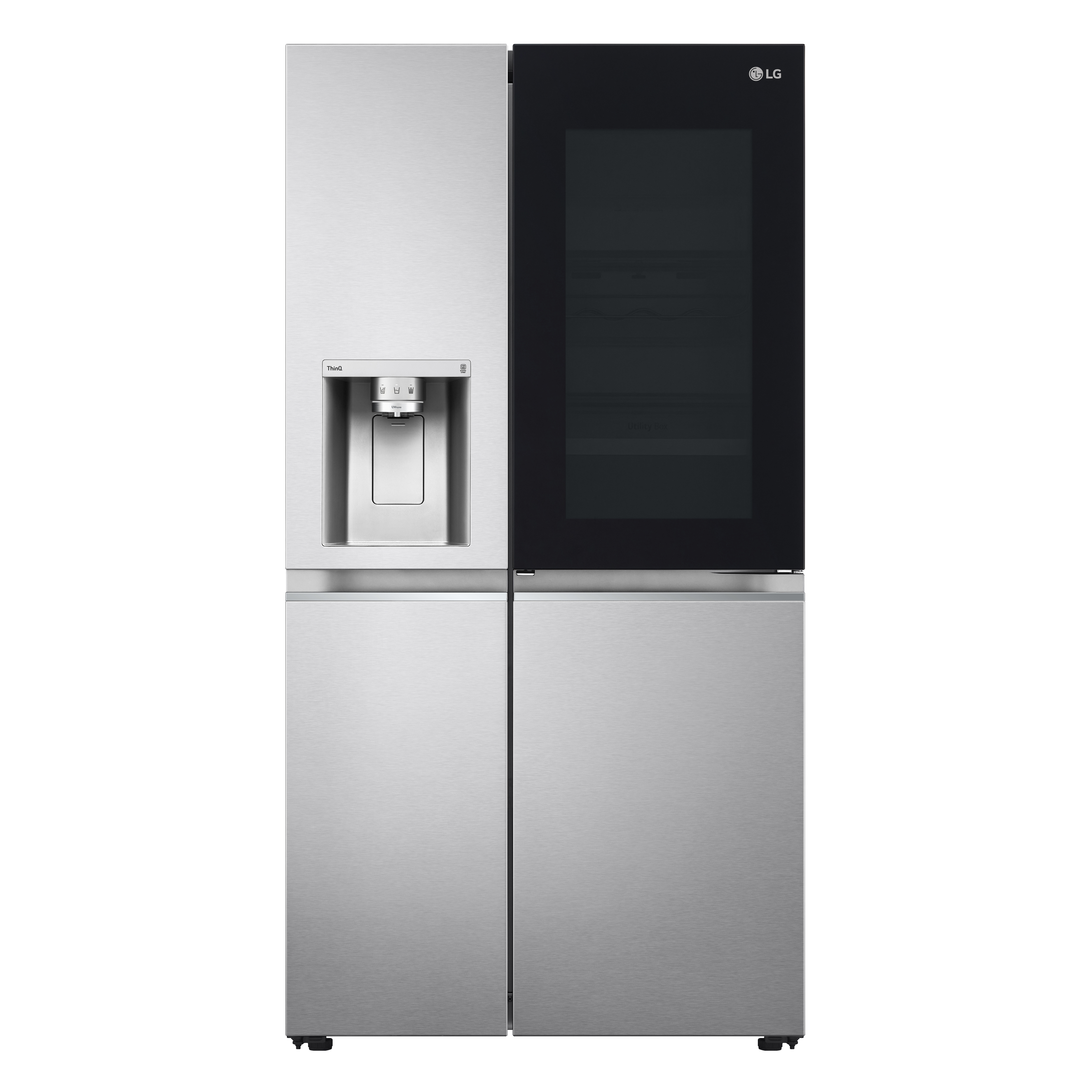 Image of LG InstaView GSXV90BSAE frigorifero side-by-side Libera installazione 635 L E Acciaio inossidabile