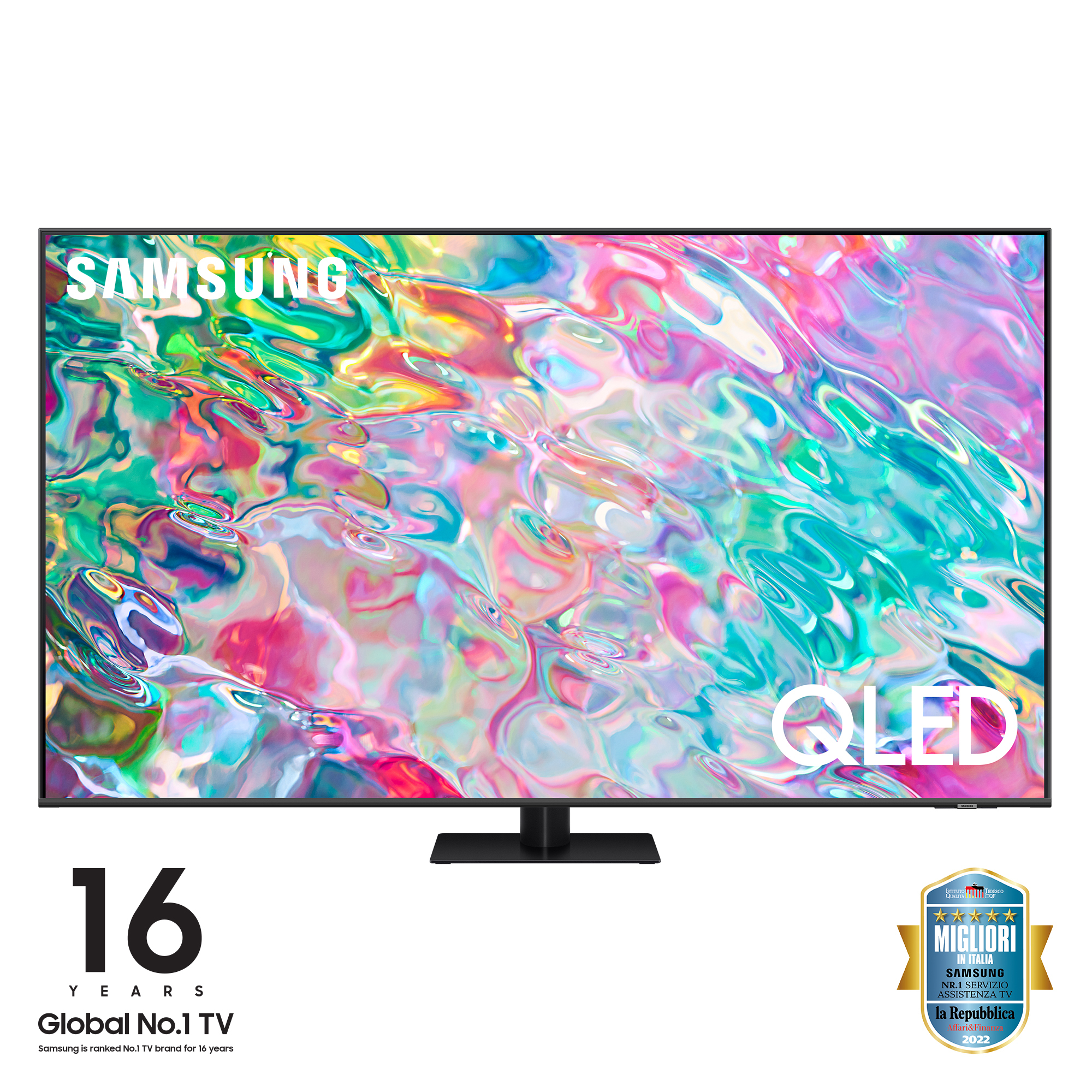 Image of Samsung Series 7 TV QLED televisore 4K 75” QE75Q70B Smart TV Wi-Fi Titan Gray 2022, Processore Quantum 4K, Retroilluminazione LED, Gaming mode, Suono dinamico