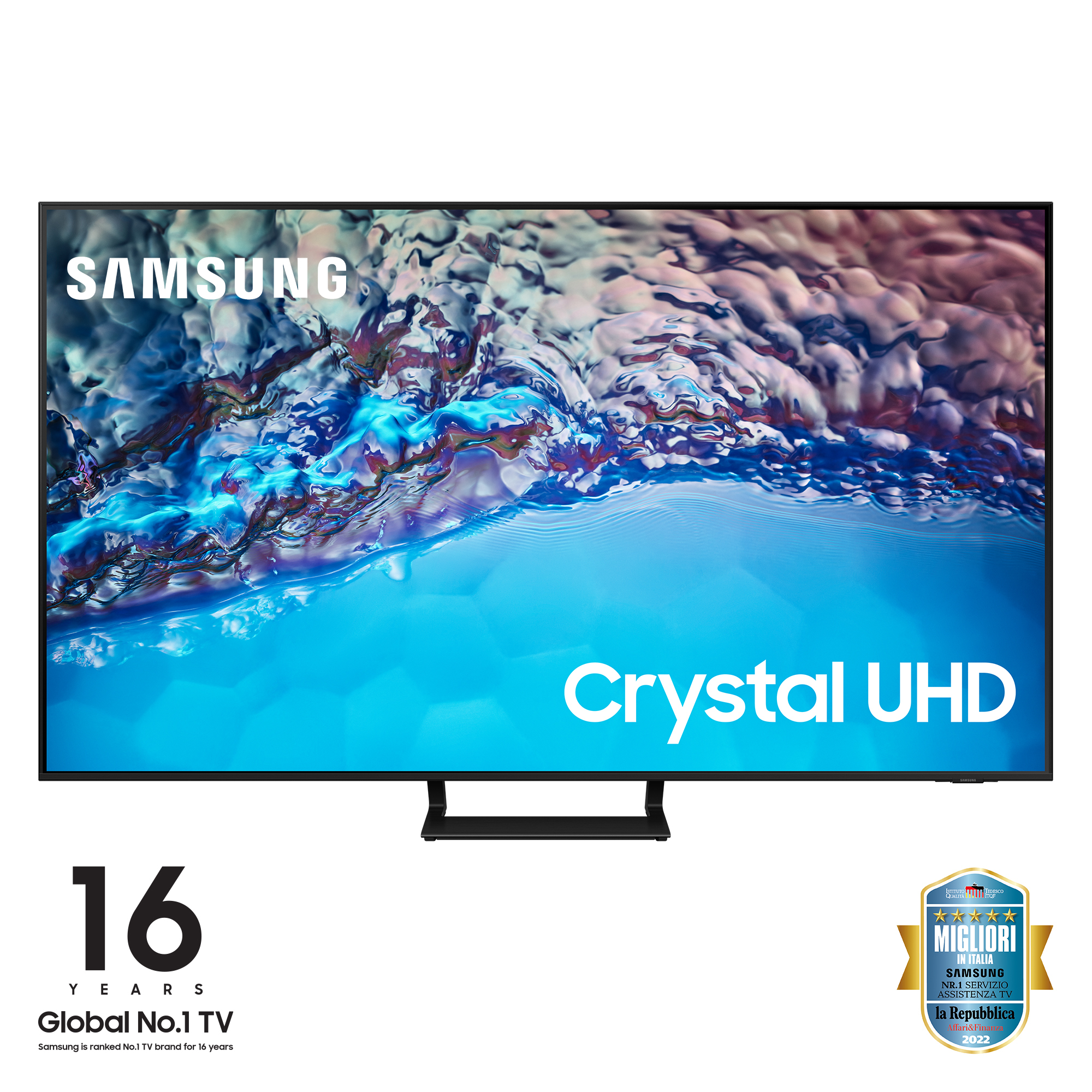 Image of Samsung Series 8 TV Crystal UHD 4K 65” UE65BU8570 Smart TV Wi-Fi Black 2022, Ultra sottile, Colori reali, Gaming mode, Suono dinamico