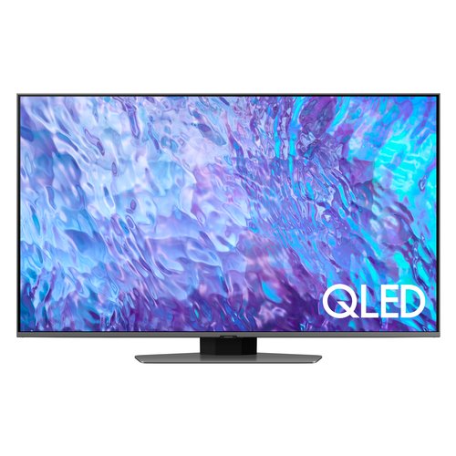 Image of Samsung Series 8 TV QE50Q80CATXZT QLED 4K, Smart TV 50" Processore Neural Quantum 4K, Dolby Atmos e OTS Lite, Carbon Silver 2023