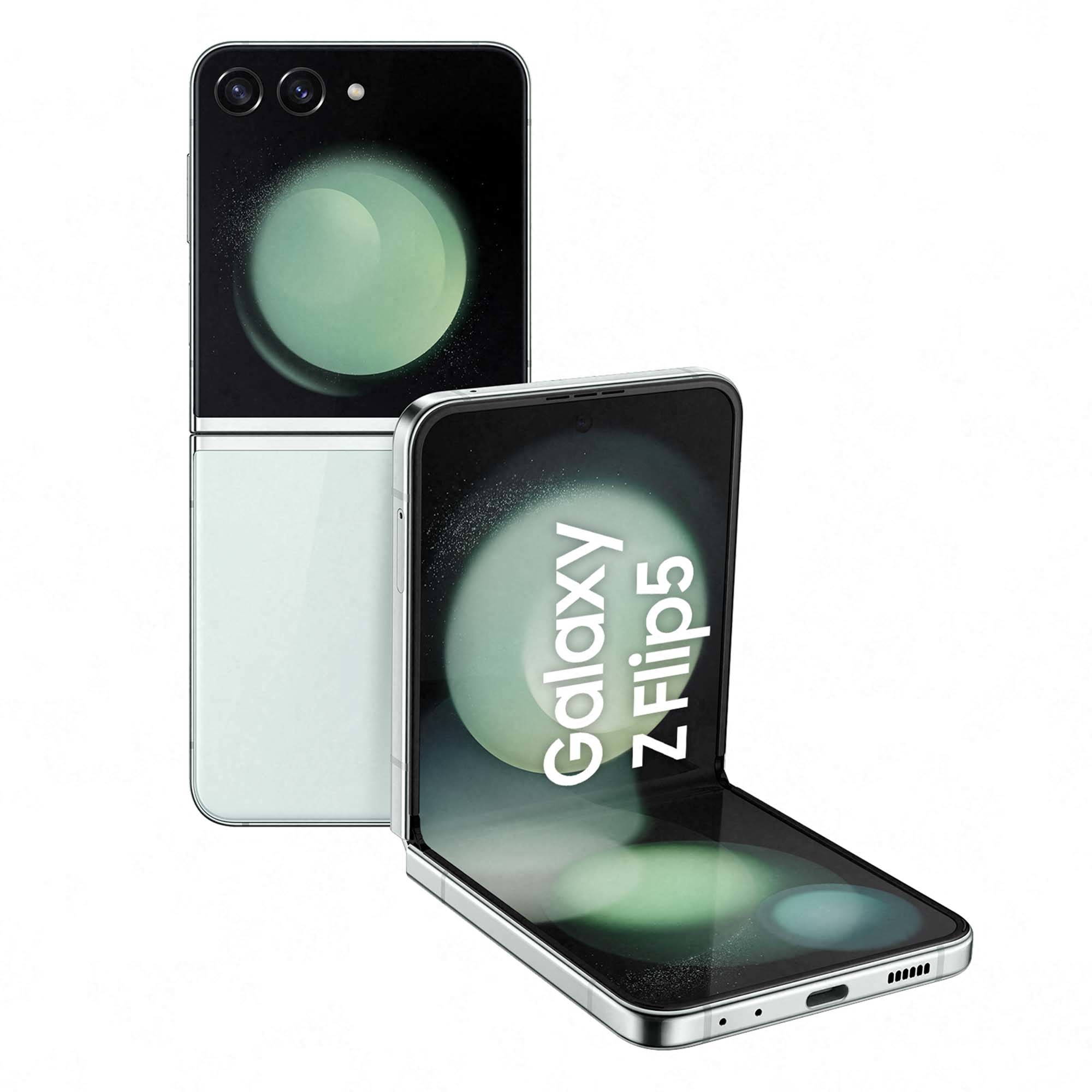 Image of Samsung Galaxy Z Flip5 Smartphone AI RAM 8GB Display 3,4" Super AMOLED/6,7" Dynamic AMOLED 2X Mint 512GB