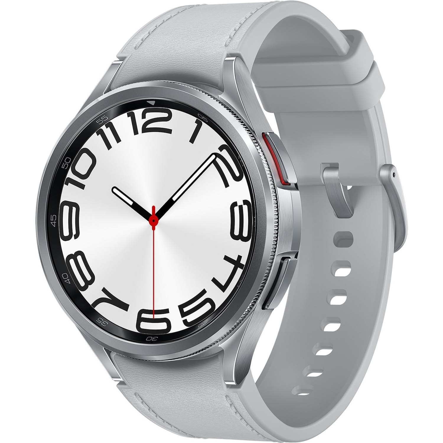 Image of Samsung Galaxy Watch6 Classic Smartwatch Fitness Tracker Ghiera Interattiva in Acciao Inox 47mm Silver