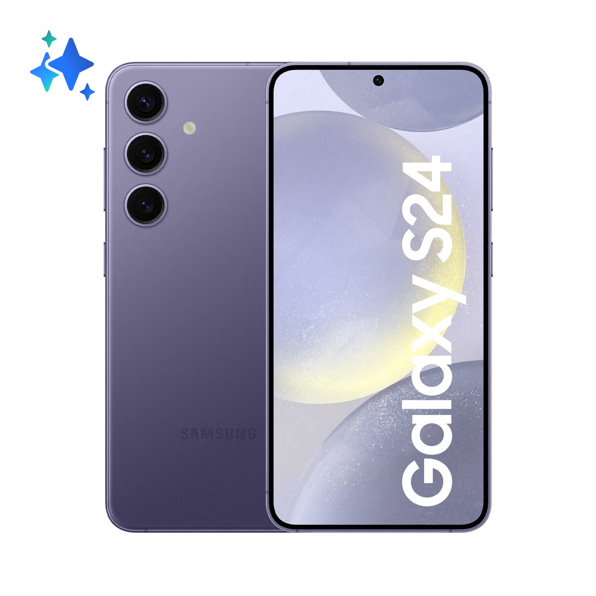 Image of Samsung Galaxy S24 Smartphone AI, Display 6.2'' FHD+ Dynamic AMOLED 2X, Fotocamera 50MP, RAM 8GB, 256GB, 4.000 mAh, Cobalt Violet