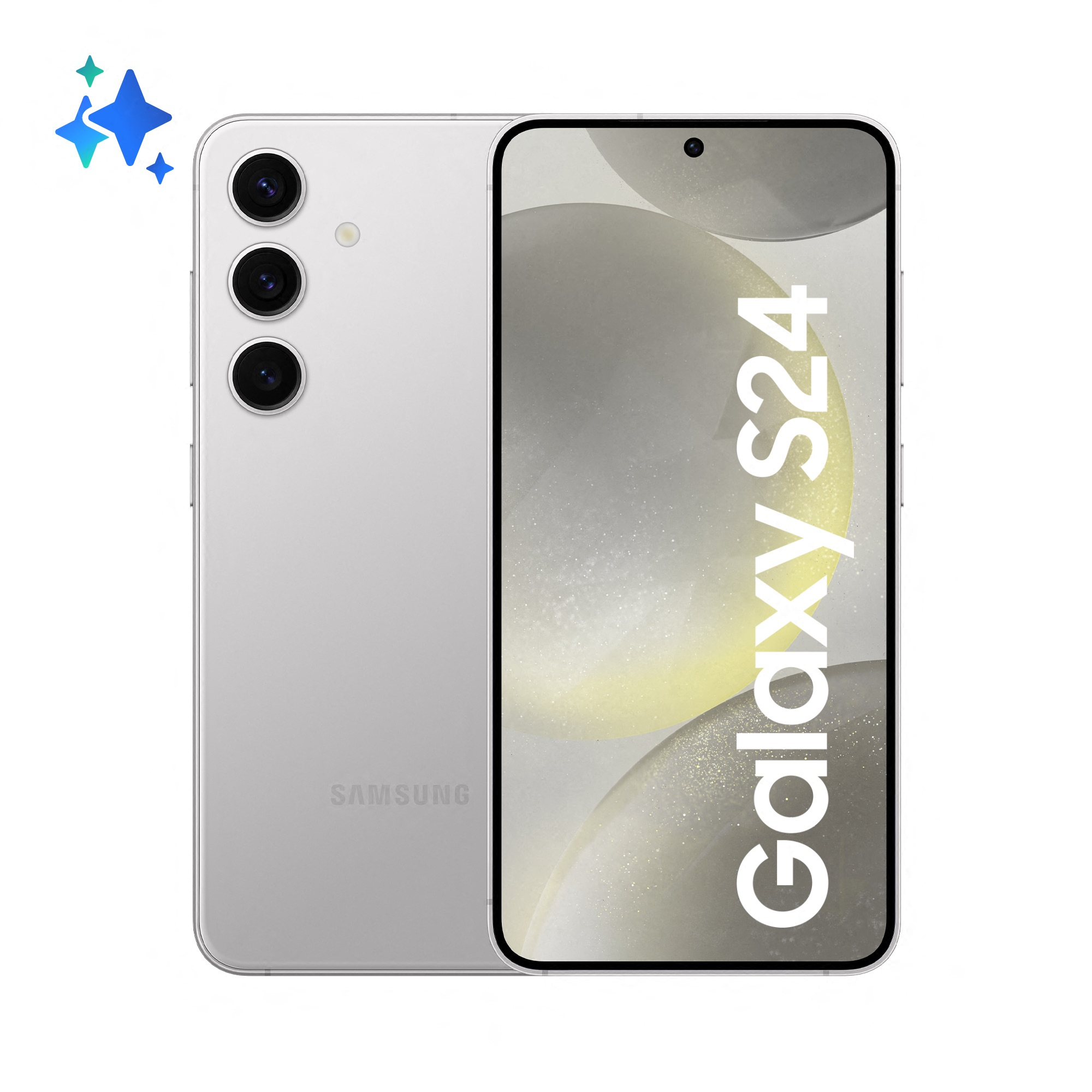 Image of Samsung Galaxy S24 Smartphone AI, Display 6.2'' FHD+ Dynamic AMOLED 2X, Fotocamera 50MP, RAM 8GB, 256GB, 4.000 mAh, Marble Gray