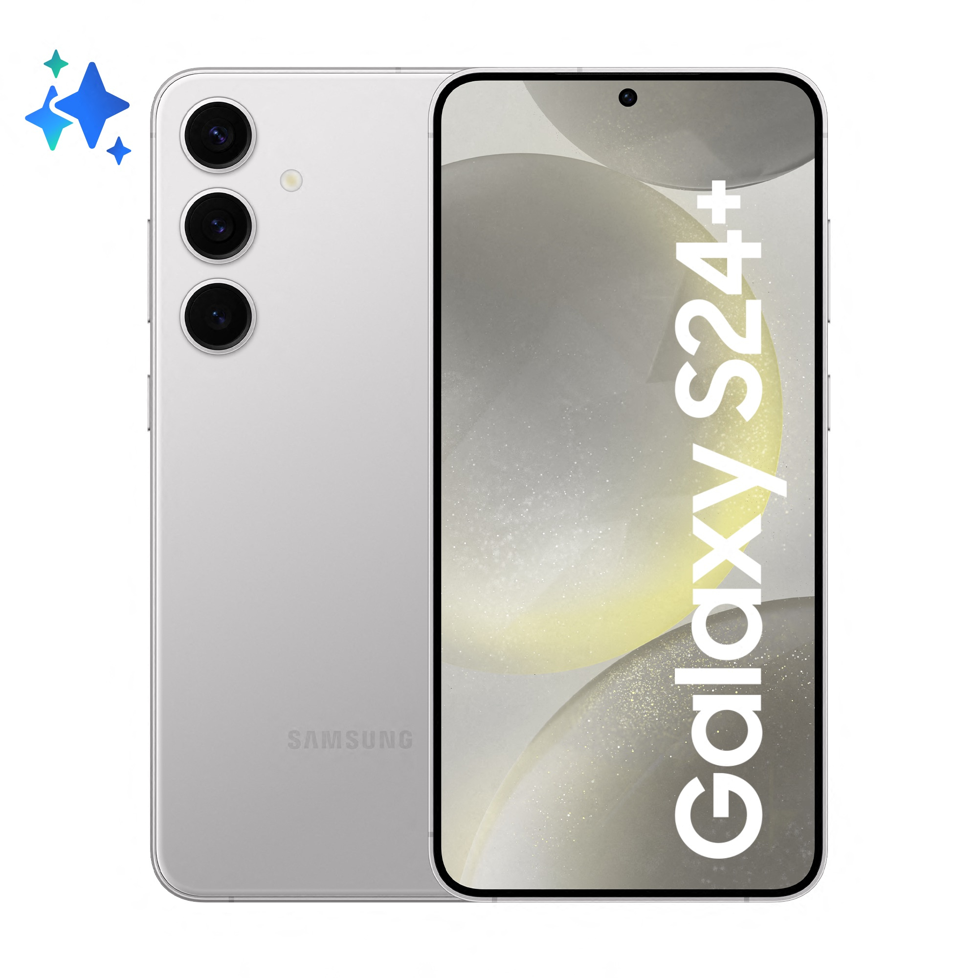 Image of Samsung Galaxy S24+ Smartphone AI, Display 6.7'' QHD+ Dynamic AMOLED 2X, Fotocamera 50MP, RAM 12GB, 512GB, 4.900 mAh, Marble Gray