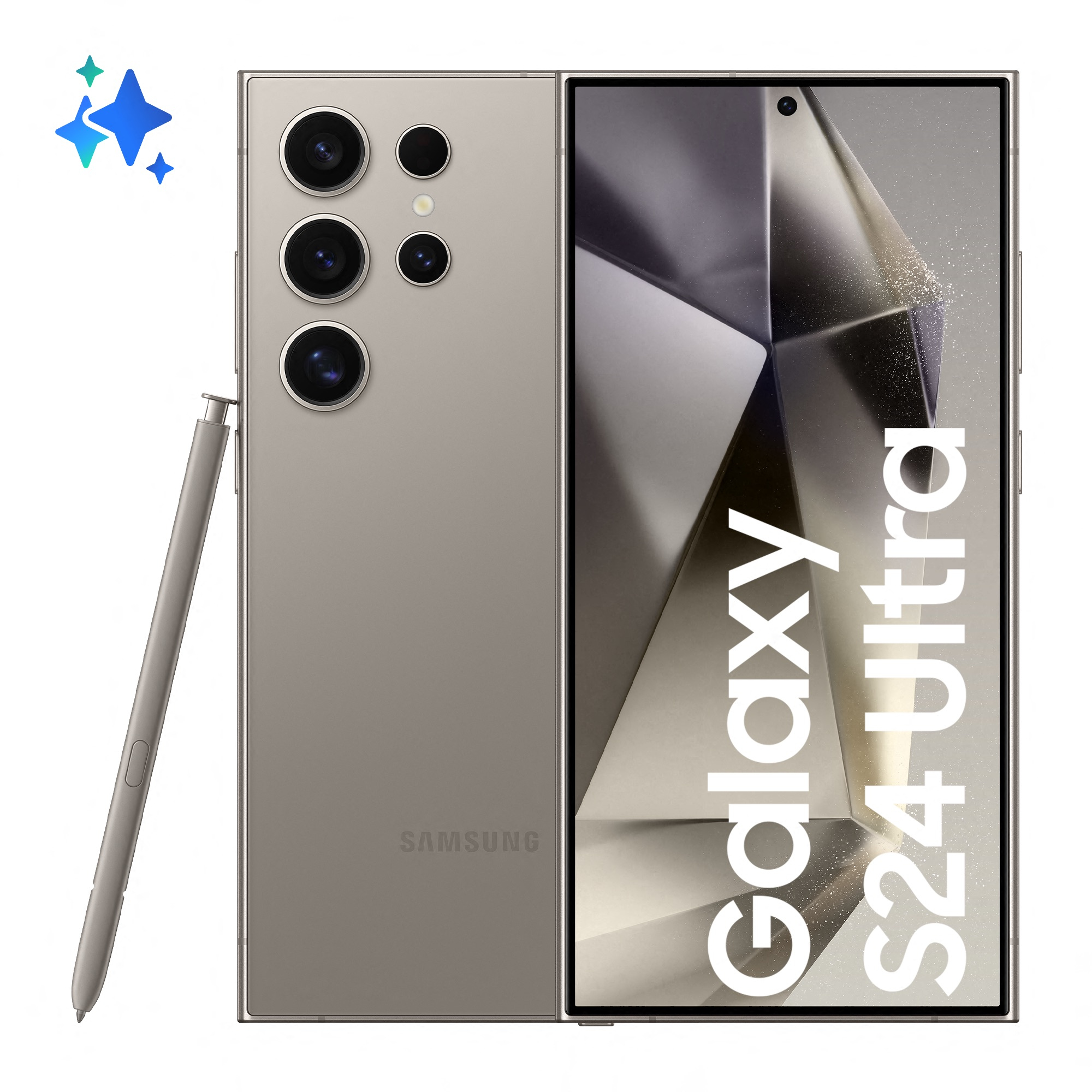 Image of Samsung Galaxy S24 Ultra Smartphone AI, Display 6.8 QHD+ Dynamic AMOLED 2X, Fotocamera 200MP, RAM 12GB, 256GB, 5.000 mAh, Titanium Gray
