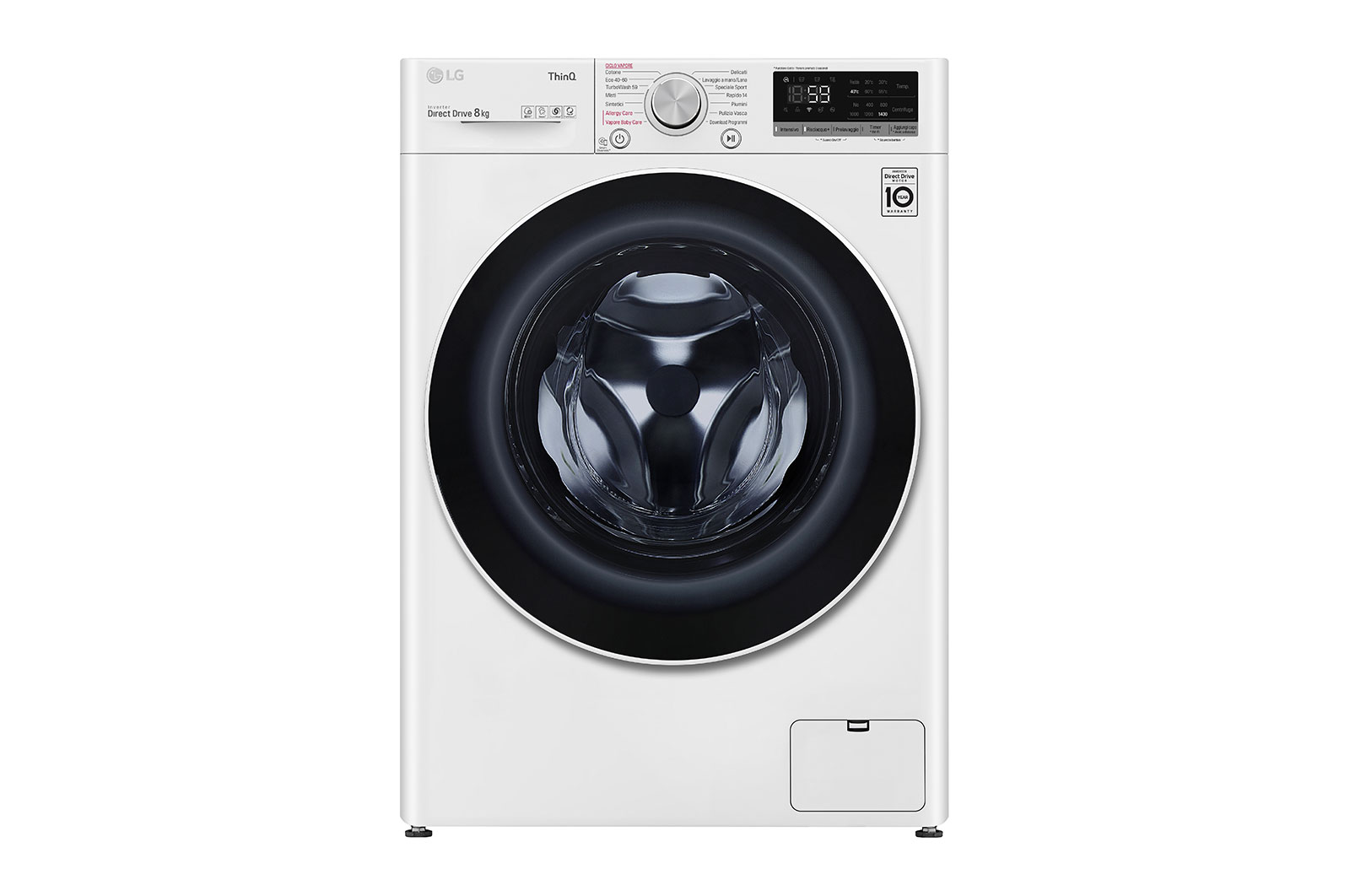 Image of LG F4WV508S0E lavatrice Caricamento frontale 8 kg 1400 Giri/min Bianco
