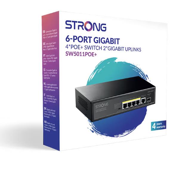 SWITCH POE 4 PORTE GIGABIT
