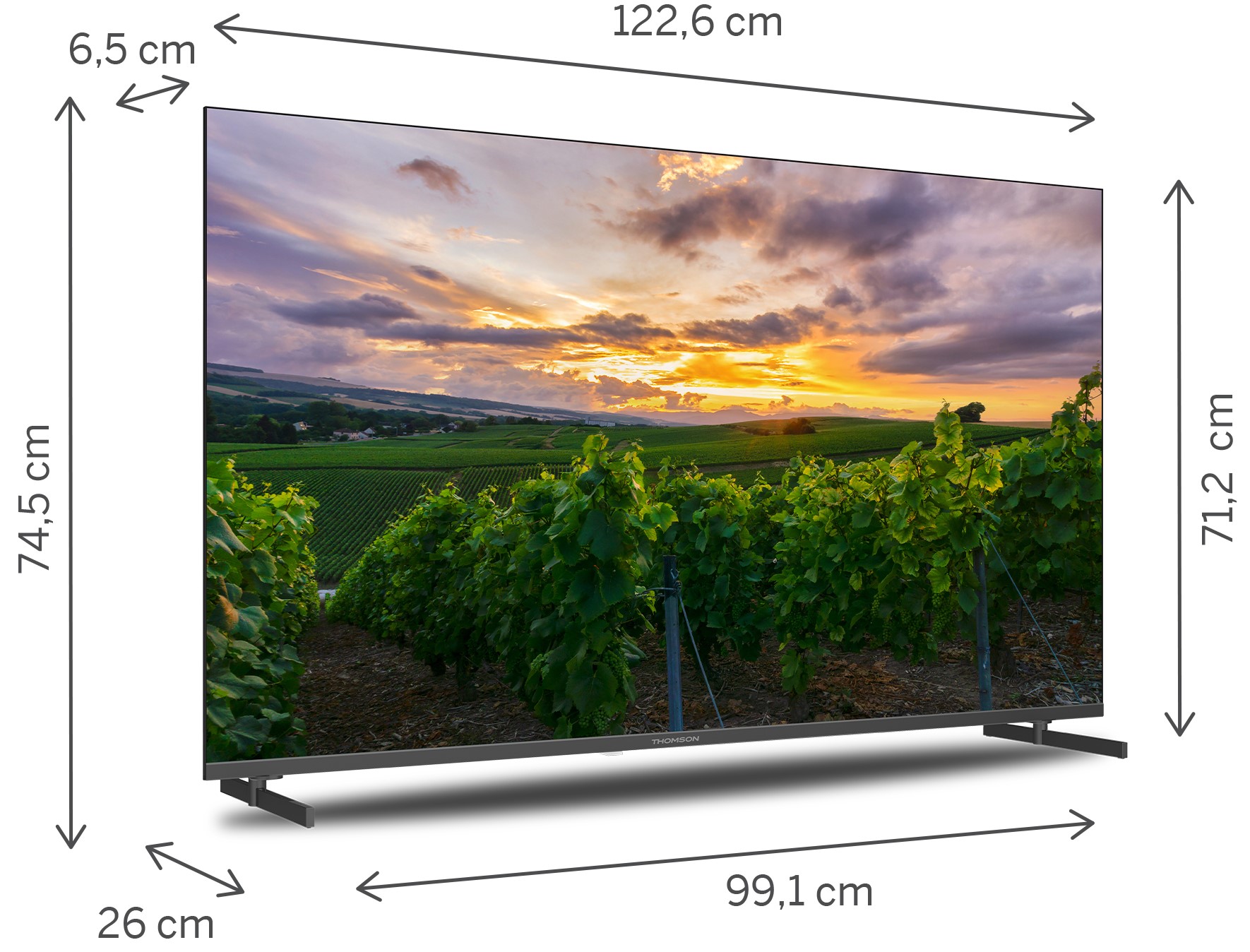 Image of Thomson 55QA2S13 TV 139,7 cm (55") 4K Ultra HD Smart TV Wi-Fi Grigio