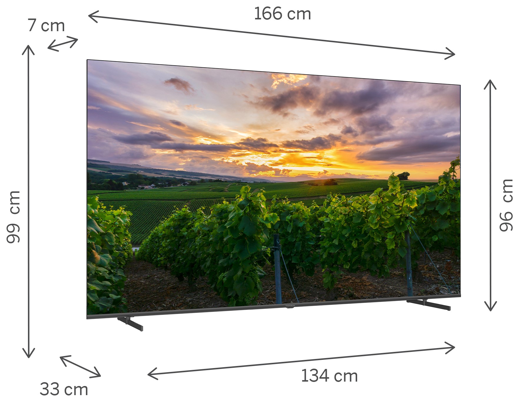 TV 75 THOMSON 4K QLED SMART UHD T2/C2S2 ANDROID 11 FRAMELESS