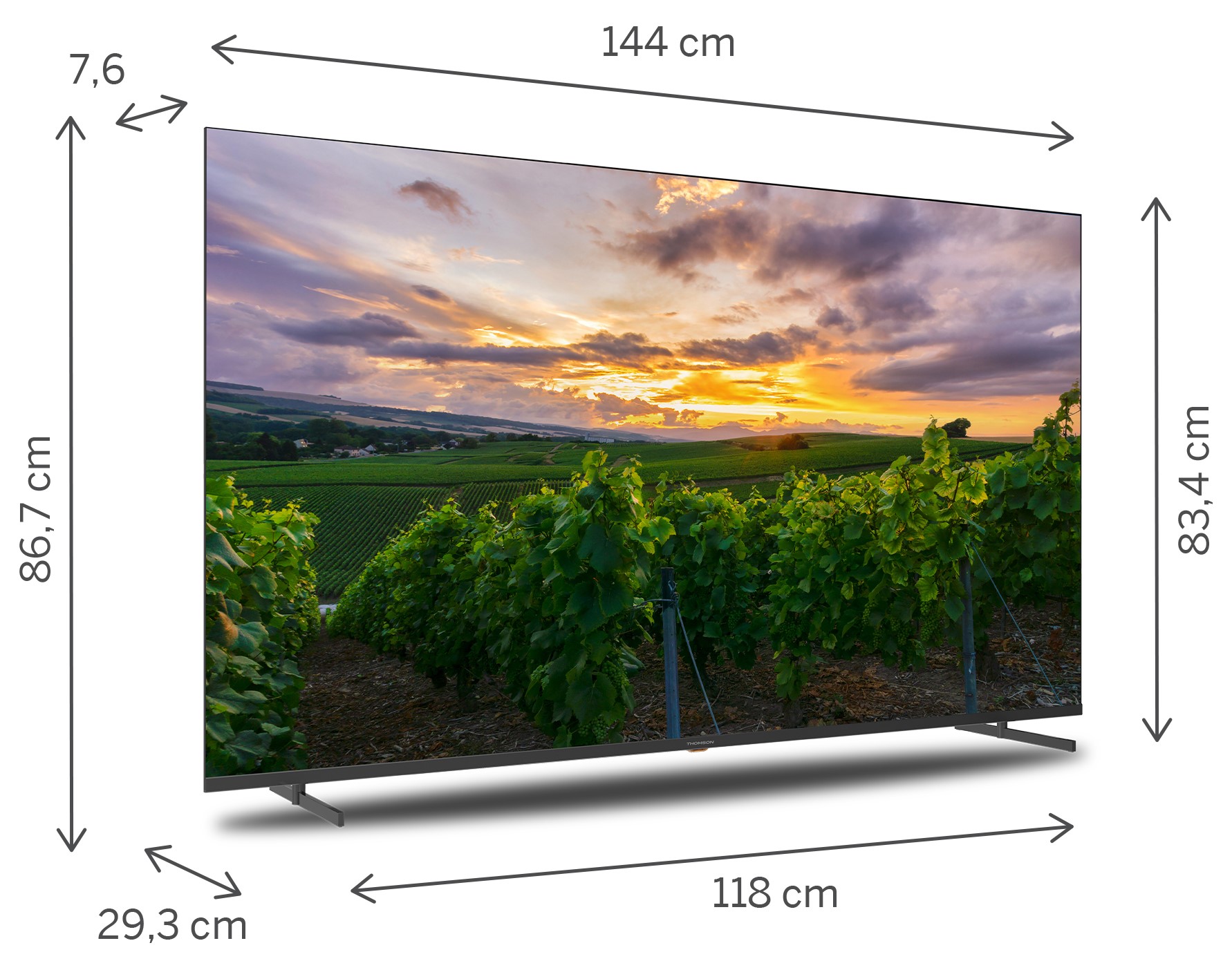 Image of Thomson 65QA2S13 TV 165,1 cm (65) 4K Ultra HD Smart TV Wi-Fi Grigio