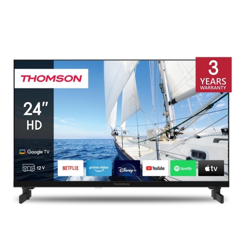 Image of TV THOMSON LED 24 24HG2S14C SMART GOOGLE TV DVB-T2/S2 HD CI+ 3XHDMI 2XUSB (ANCHE 12V) TELECOMANDO RETRO ILLUMINATO VESA