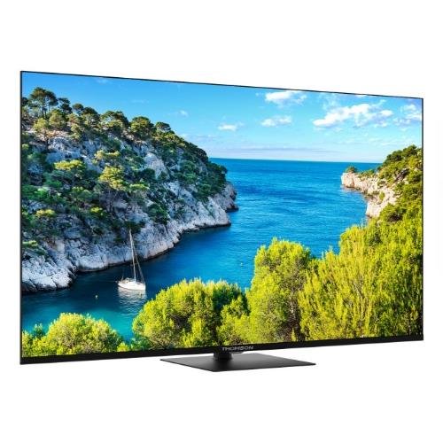 TV THOMSON LED 55 55UG5C14 SMART GOOGLE TV DVB-T2/S2 UHD CI+ 3XHDMI 2XUSB  - CENTRAL STAND - TELECOMANDO RETRO ILLUMINATO VESA
