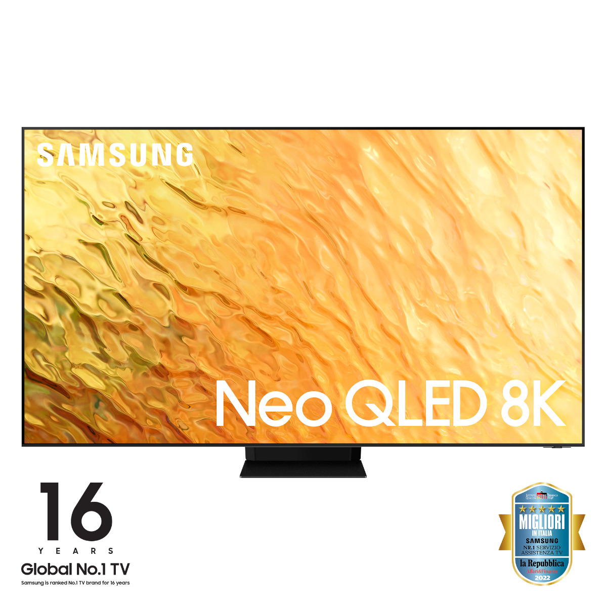 Image of Samsung TV Neo QLED televisore 8K 85” QE85QN800B Smart TV Wi-Fi Stainless Steel 2022, Mini LED, Processore Neural Quantum 8K, Ultra sottile, Gaming mode, Suono 3D