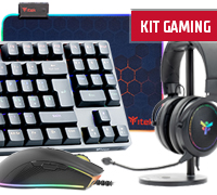 Image of Kit Gaming - Tastiera X50 + Mouse G61+ Mouse Pad L RGB E1 + Cuffie H500
