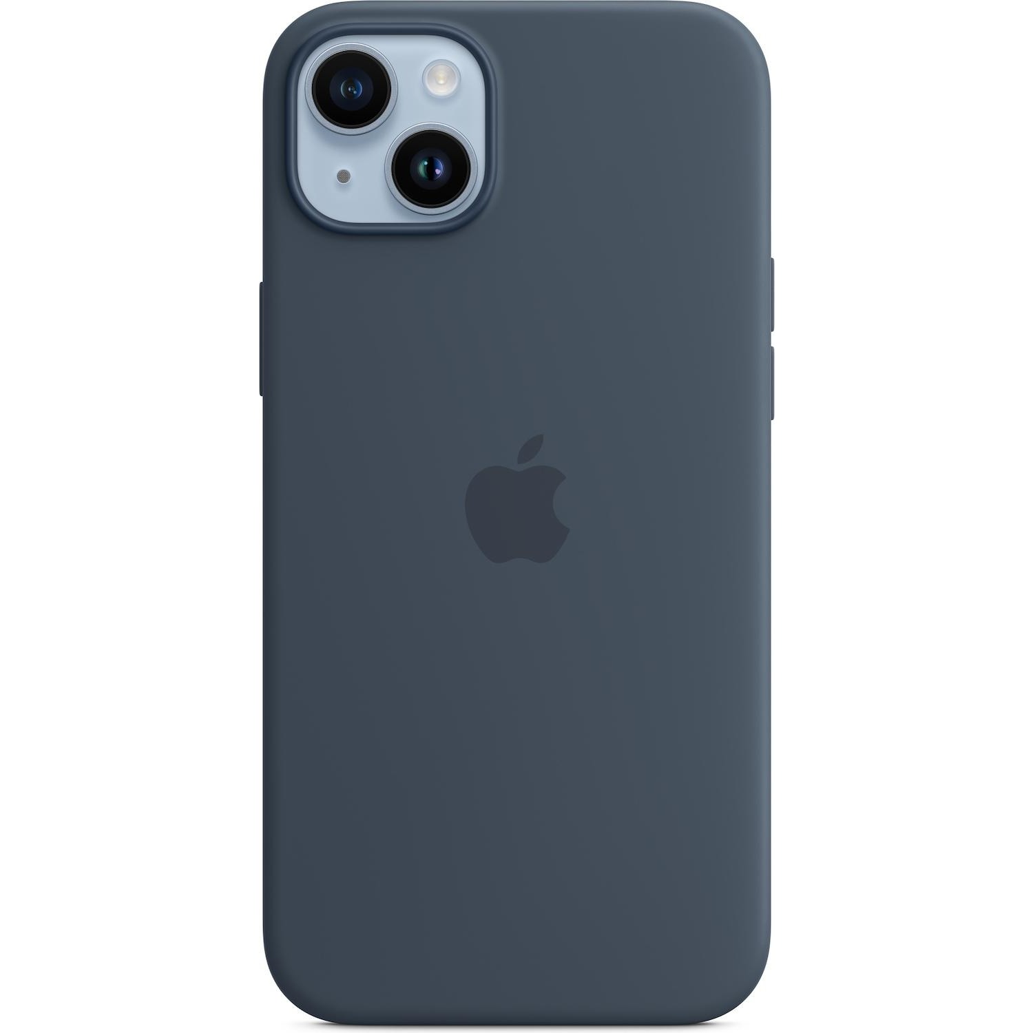 Image of Cover Apple per iPhone 14 Plus in silicone blu