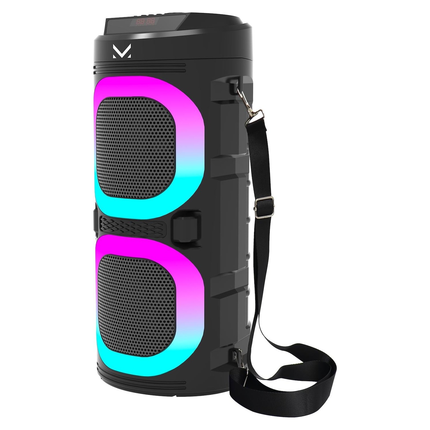 Image of Party speaker portatile con tracolla Majestic Fire 9 BK colore nero