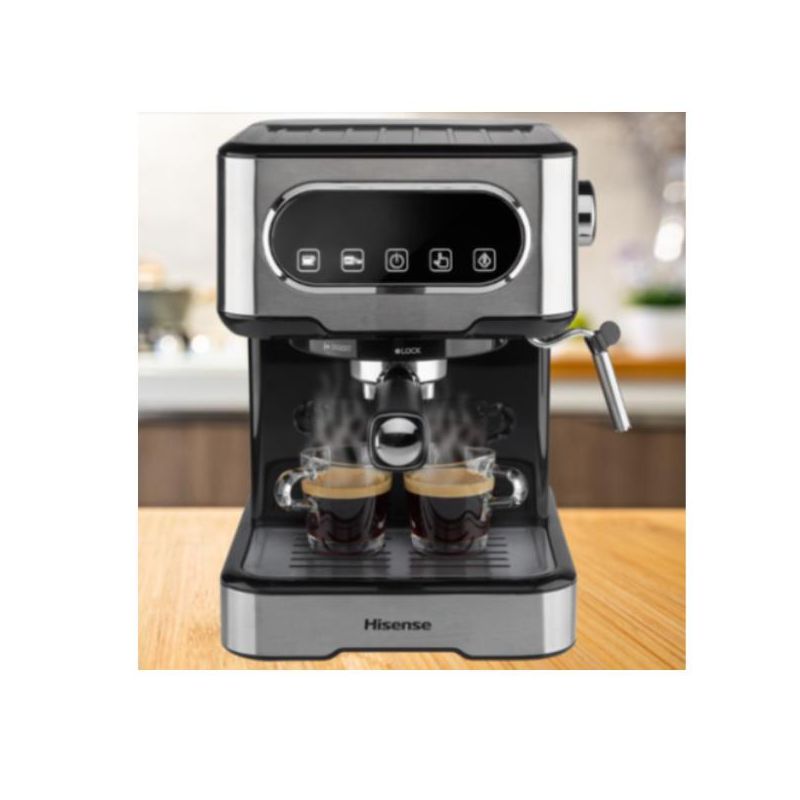 Macchina Caffè Hisense HESCM15DBK - Espresso Con Macinato E Cialde ESE 44mm | 15 Bar, Touch Screen, Argento - Foto 9