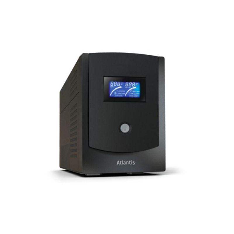 Gruppo Di Continuit&agrave; UPS Atlantis 2200VA/1100W - Onda Sinusoidale Pura, 2 Batterie, Display LCD