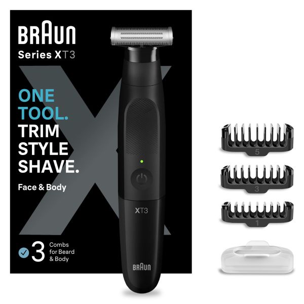 Braun Regolabarba Uomo e Rasoio Elettrico Barba Series X, Con Innovativa  Lama 4D E Protezione SkinShield