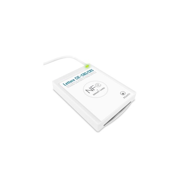 LETTORE ATLANTIS P005-CIED331C combo CIE 3.0 + SMART CARD USB NFC per Carta  Identità Elettronica