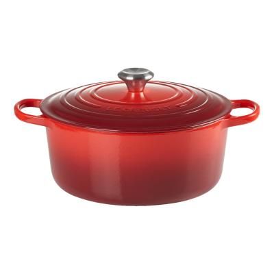 Le creuset signature roaster round 24cm cherry red (21177240602430) - 148713