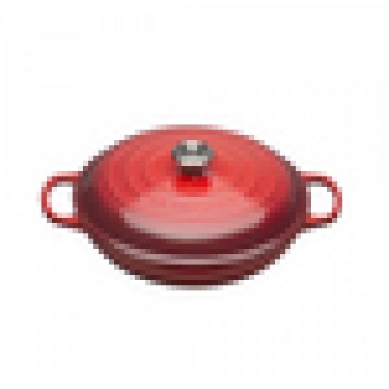 Le creuset signature cast iron shallow casserole cherry red (21180300602430) - 156588