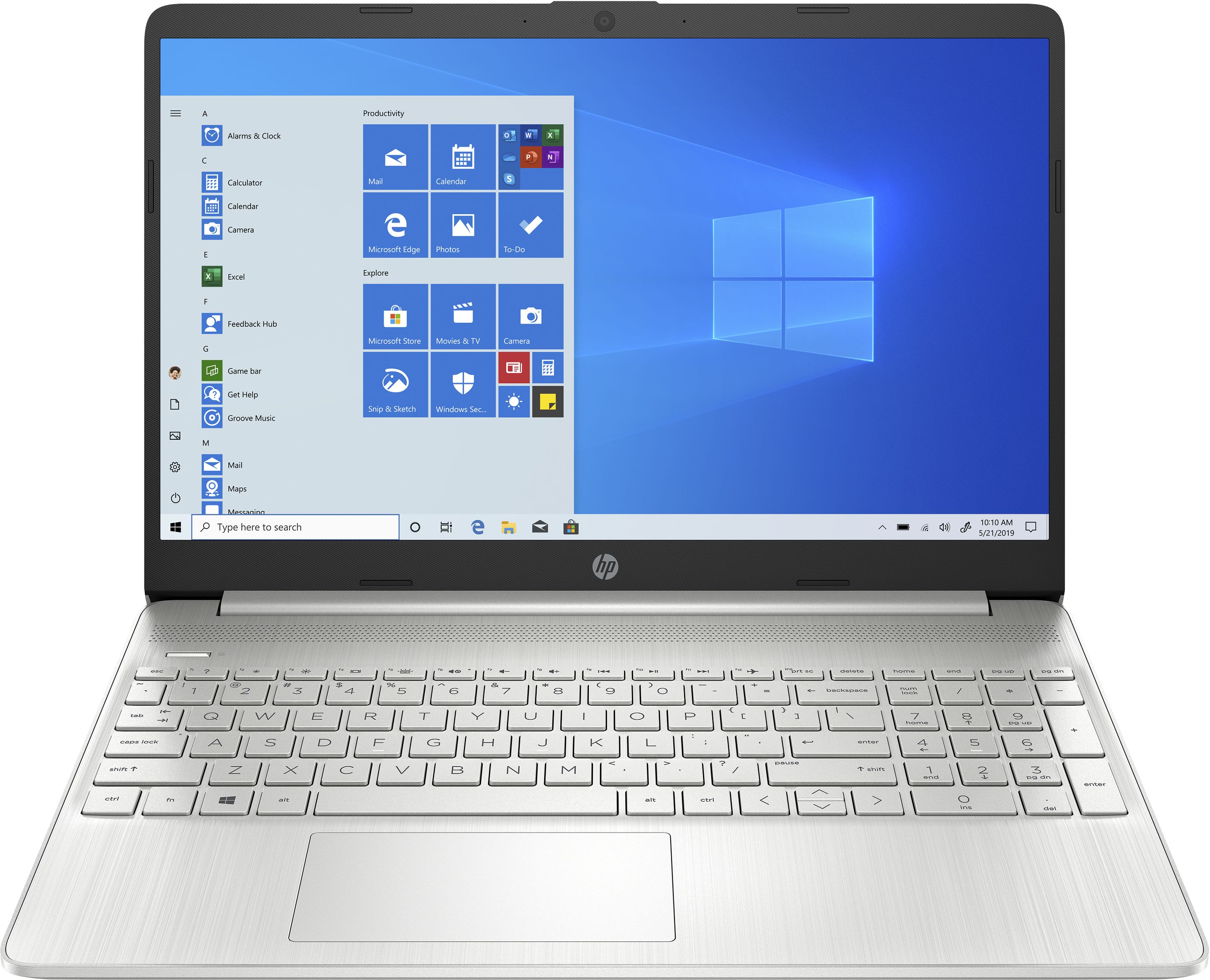 Image of HP 15s-fq0060nl Computer portatile Notebook 39,6 cm (15.6) HD Intel® Celeron® 4 GB DDR4-SDRAM 128 GB SSD Wi-Fi 5 (802.11ac) Windows 10 Home S Argento