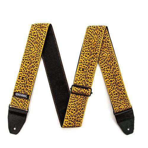 Tracolla chitarra dunlop d6725 jacquard leopardskin