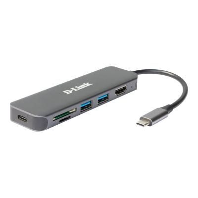 D-link dub-2327 replicatore di porte e docking station per laptop cablato usb tipo-c grigio - 141974