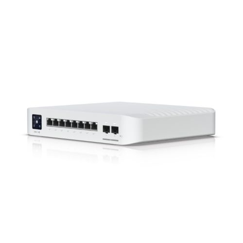 Ubiquiti switch 8 porte lan gigabit poe layer 3, 2p 10g sfp+, usw-pro-8-poe-eu