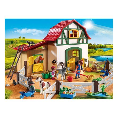 Costruzioni playmobil 6927 country maneggio dei pony