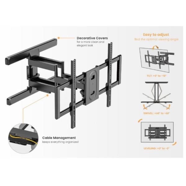 43-100 full motion tv mount brack - 650348