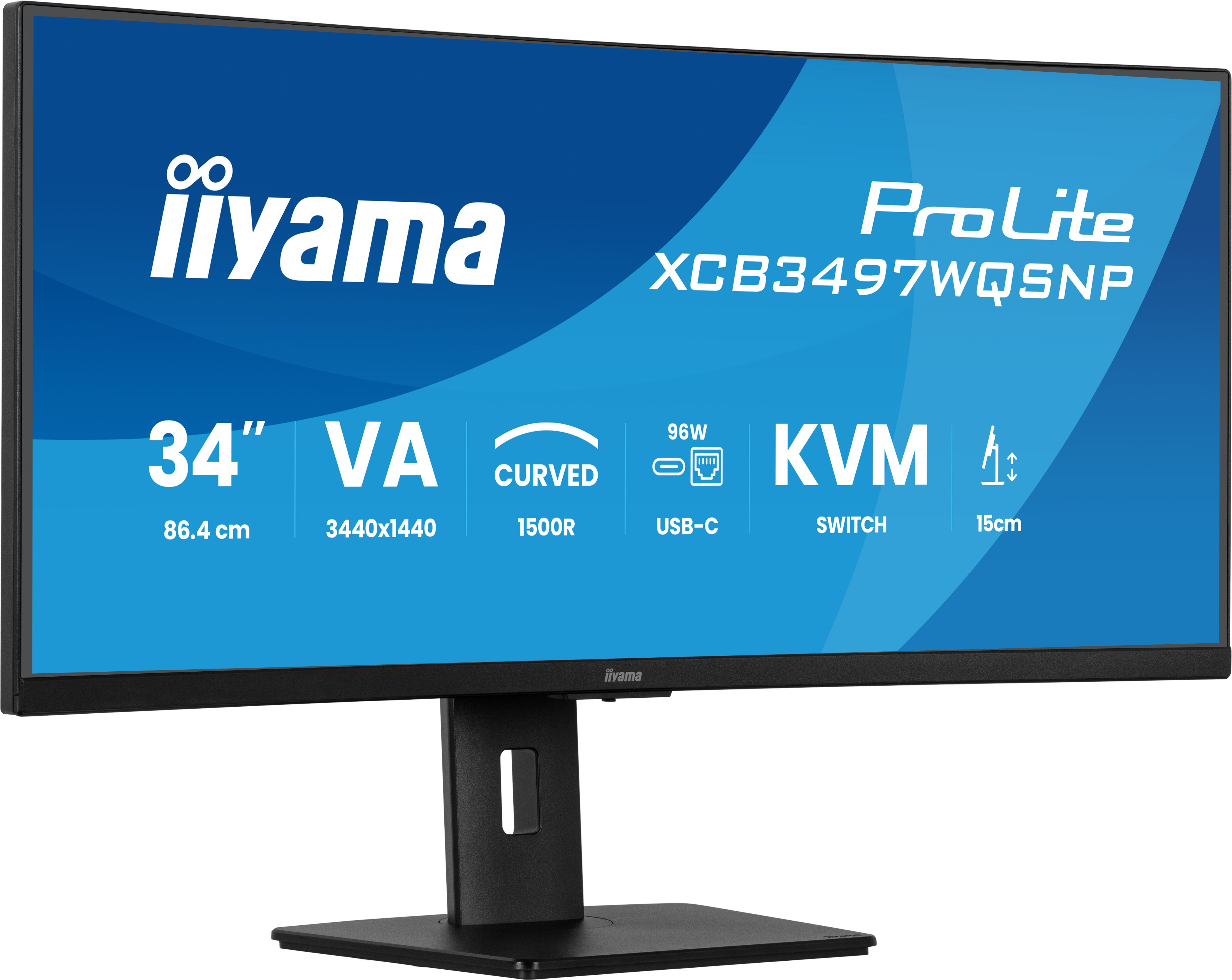 Iiyama monitor xcb3497wqsnp-b1 / prolite xcb3497wqsnp nero