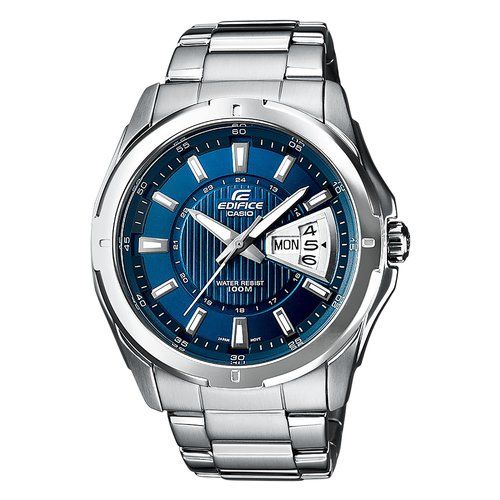 Orologio edifice classic blu e inox ef 129d 2avef
