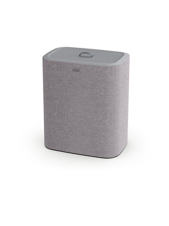 joseph joseph tota trio 90 l (3x30 l), cesto per la biancheria, 3 sacchi di tela lavabili in lavatrice, grigio (50024)