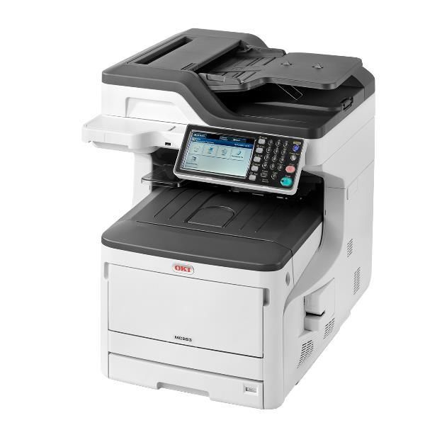 Mc883dnv multifunzione a tecnologia digital led, lastra piana, formato a3, 35ppm a colori e 35ppm in b/n formato a4, con 4 cassetti e base con ruote - 09006109