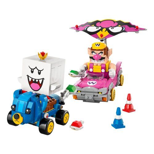 Costruzioni lego 72038 super mario kart wario e re boo