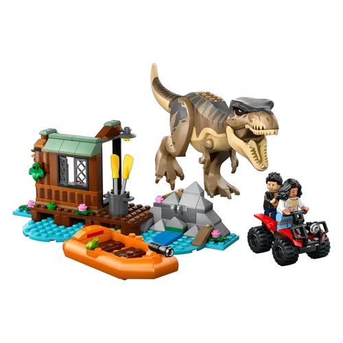 Costruzioni lego 76975 jurassic world fuga sul fiume dal t rex