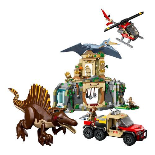 Costruzioni lego 76976 jurassic world missione aerea con spinosauro e