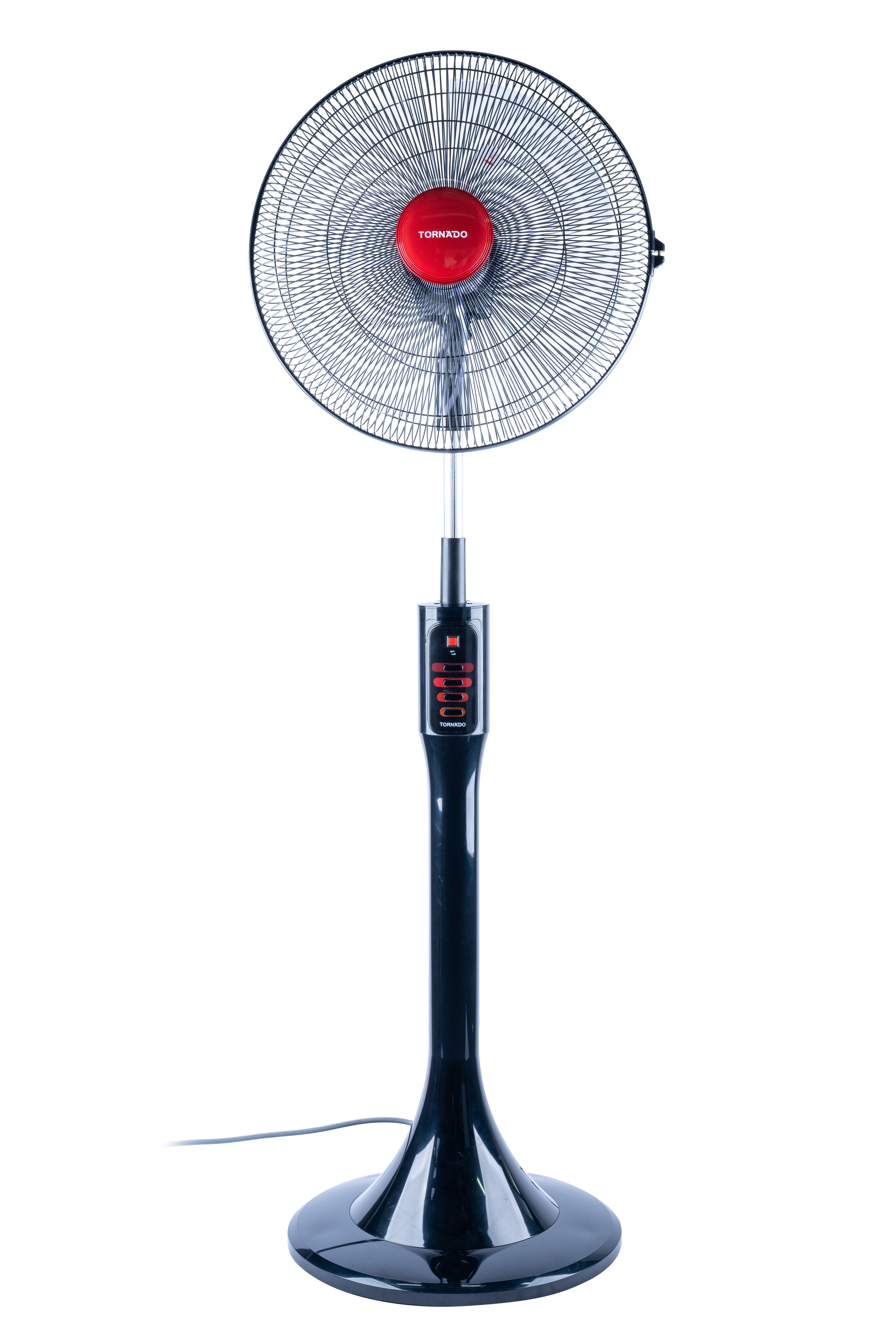Tornado ventilatore efs-111m rosso su nero