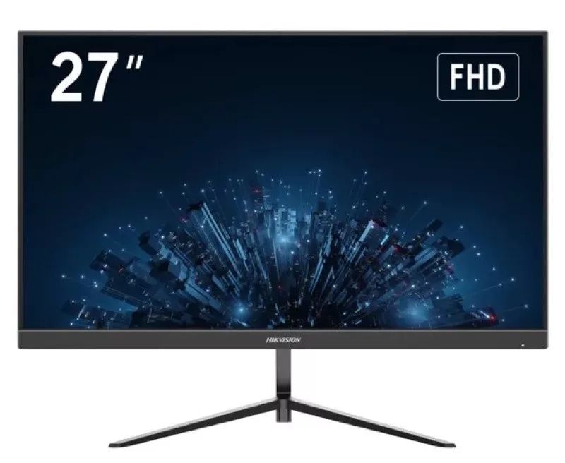 Monitor hikvision lcd ips led 23.8 wide frameless ds-d5027f3-2p2s 6ms 100hz mm fhd 1300:1 black vga hdmi vesa sap 31 fino:30/09