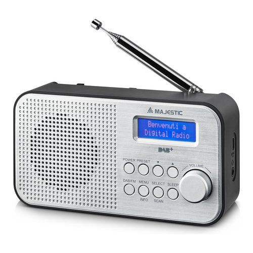Radio majestic 109194 rt 194 dab silver e black