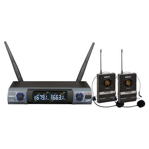 Kit microfoni Karma Set 8302Lav doppio ad archetto Black e G