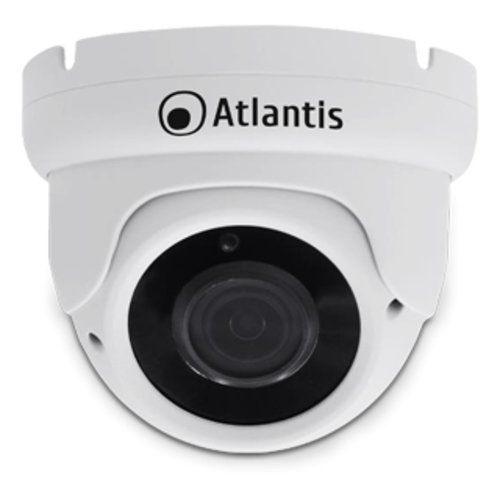 Videocamera atlantis ultraplex a11-ux914a-dp ip poe dome 5mpx 2592x1944 h.264/265 20/25fps 1/2.8 cmos ir 18 smd led 10mt