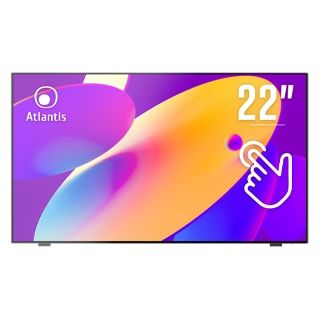 Monitor atlantis touch led 21,45 wide a05-t22a-vhdm 1920x1080 7ms 333/253 cd/m² 1000:1 (10m:1) vesa mm vga hdmi dp 10 tocchi