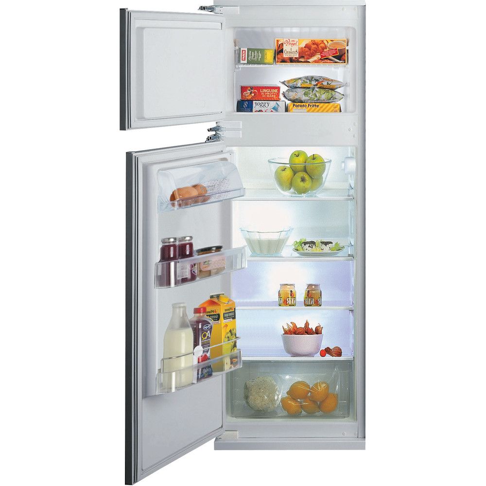 Image of Hotpoint BD 2422 S/HA 1 frigorifero con congelatore Da incasso 218 L Acciaio inossidabile